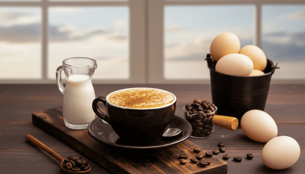 Simple ingredients that create the unique flavor of egg coffee (Source: Internet)